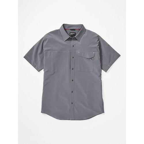 Marmot Clothes Grey NZ - Northgate Peak Shirts Mens NZ4608529